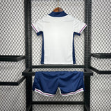 Conjunto Infantil Seleção Inglaterra I 24/25 Branco Nike