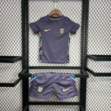 Conjunto Infantil Seleção Inglaterra II 24/25 Roxo Nike