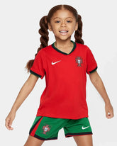 Conjunto Infantil Seleção Portugal I 24/25 Vermelho Nike