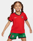 Conjunto Infantil Seleção Portugal I 24/25 Vermelho Nike