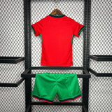 Conjunto Infantil Seleção Portugal I 24/25 Vermelho Nike