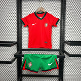 Conjunto Infantil Seleção Portugal I 24/25 Vermelho Nike