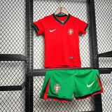 Conjunto Infantil Seleção Portugal I 24/25 Vermelho Nike