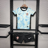 Conjunto Infantil Seleção Portugal II 24/25 Azul e Branca Nike