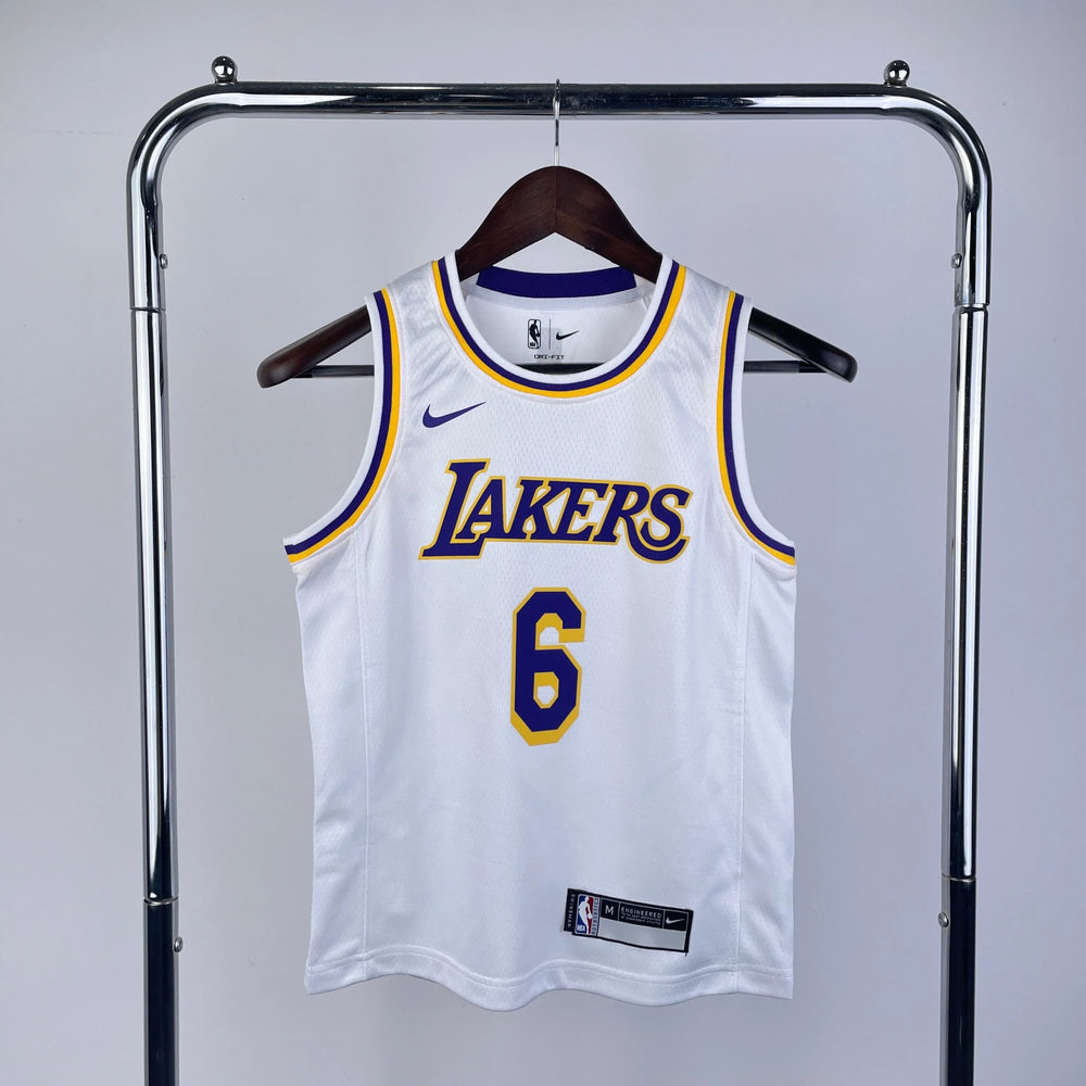 Regata Infantil Los Angeles Lakers Swingman Association Edition Branca Nike