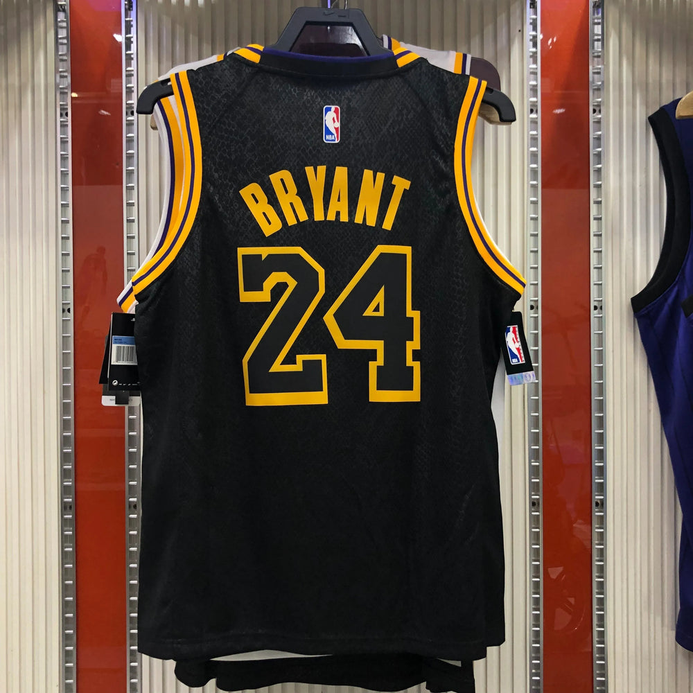 Regata Los Angeles Lakers Edição Black Mamba Preta Kobe Bryant #24