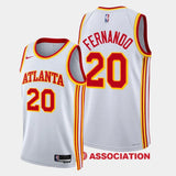Regata Atlanta Hawks Swingman Association Edition 23/24 Branca Masculina Nike