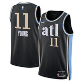 Regata Atlanta Hawks Swingman City Edition 23/24 Preta Masculina Nike