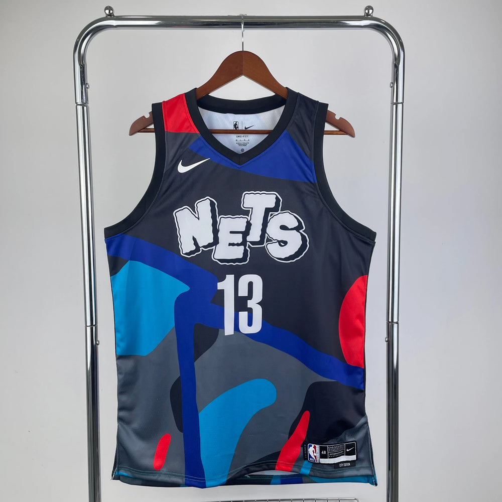 Regata Brooklyn Nets Swingman City Edition 23/24 Preta Masculina Nike