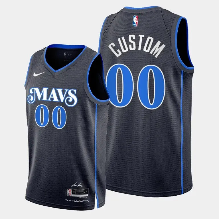 Regata Dallas Mavericks Swingman City Edition 23/24 Preta Masculina Nike
