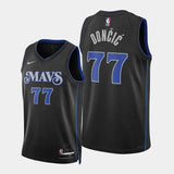 Regata Dallas Mavericks Swingman City Edition 23/24 Preta Masculina Nike