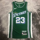 Regata Detroit Pistons Swingman City Edition 22/23 Verde Masculina Nike