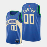 Regata Milwaukee Bucks Swingman City Edition 23/24 Azul Masculina Nike
