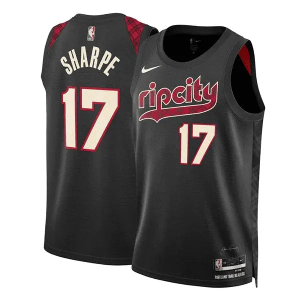 Regata Portland Trailblazers Swingman City Edition 23/24 Preta Masculina Nike