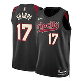 Regata Portland Trailblazers Swingman City Edition 23/24 Preta Masculina Nike