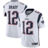 Camisa NFL New England Patriots Brady #12 Vapor Limited Branca Nike