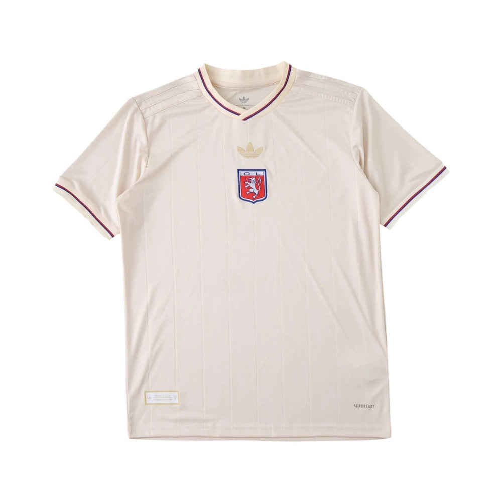 Camisa Olympique Lyon 75 Anos Originals Bege Adidas