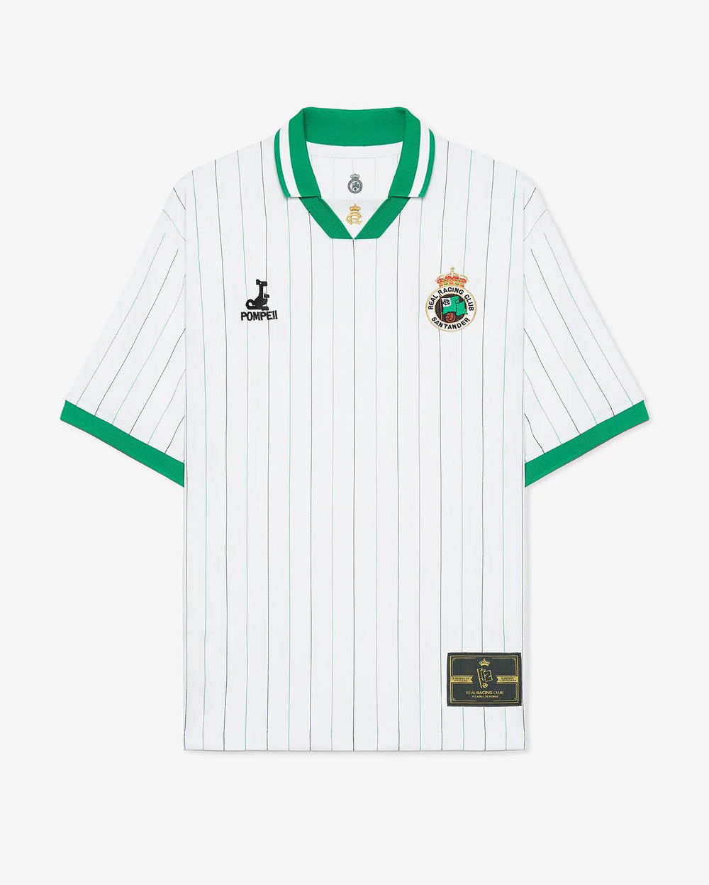 Camisa Real Racing Club de Santander 112 Anos Branca Masculina Pompeii