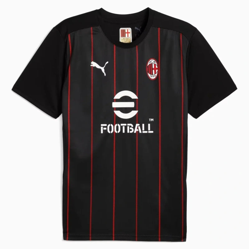 Camisa AC Milan Pré-Jogo 25/26 Preta Puma