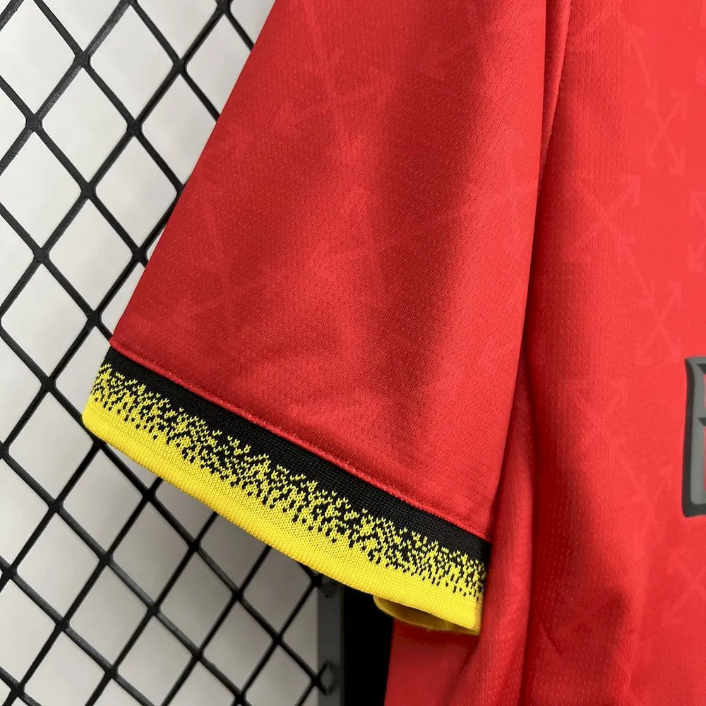 Camisa AC Milan Edição Especial x OffWhite 2025 Vermelha/Verde Masculina Puma