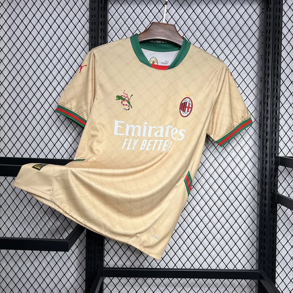 Camisa AC Milan x Gucci Bege Masculina Puma