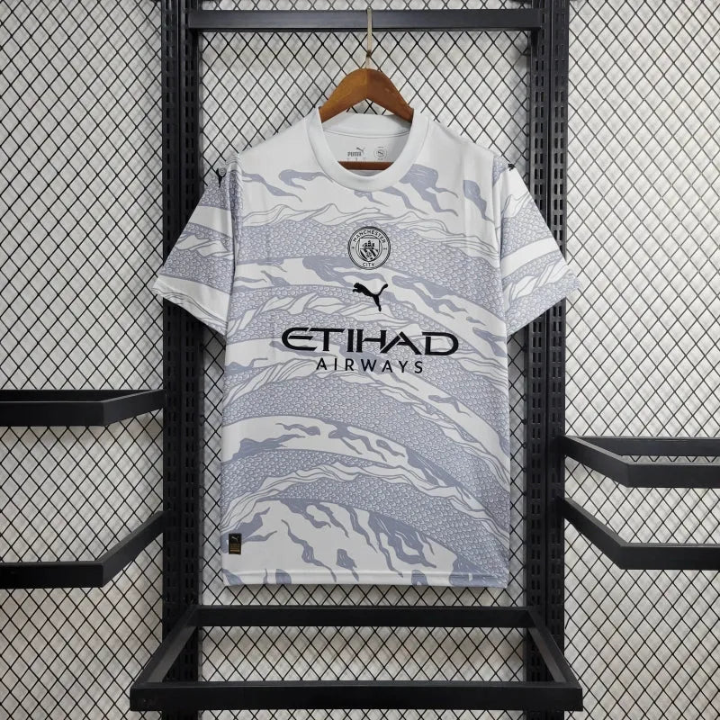 Camisa Manchester City Edição Especial Ano do Dragão 24/25 Branca Masculina Puma