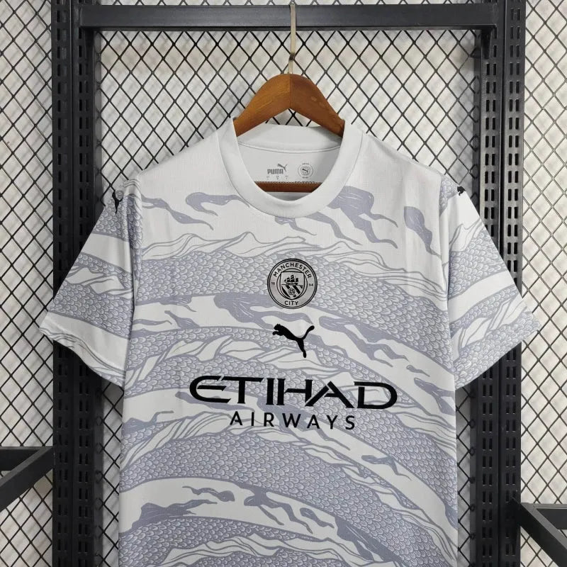 Camisa Manchester City Edição Especial Ano do Dragão 24/25 Branca Masculina Puma