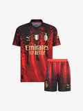 Conjunto Infantil AC Milan x Koché Vermelho e Preto Puma