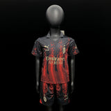 Conjunto Infantil AC Milan x Koché Vermelho e Preto Puma