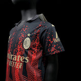 Conjunto Infantil AC Milan x Koché Vermelho e Preto Puma