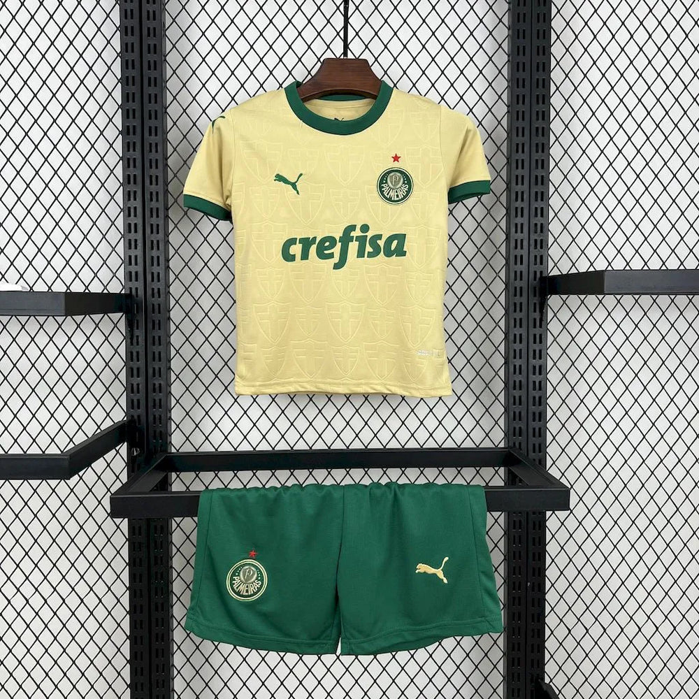 Conjunto Infantil Palmeiras Third 24/25 Dourado Puma