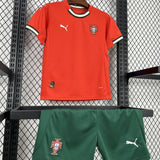 Conjunto Infantil Seleção Portugal I 25/26 Vermelho Puma