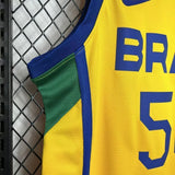 Regata Seleção Brasileira de Basquete 23/24 Amarela Masculina Nike