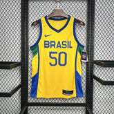 Regata Seleção Brasileira de Basquete 23/24 Amarela Masculina Nike