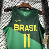 Regata Seleção Brasileira de Basquete 23/24 Verde Masculina Nike