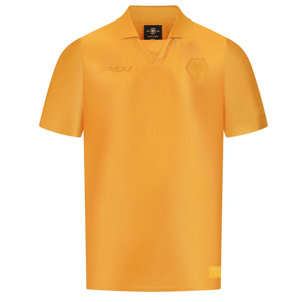 Camisa Wolverhampton Wanderers Edição Especial 70 Anos Honvéd Dourada Masculina Sudu