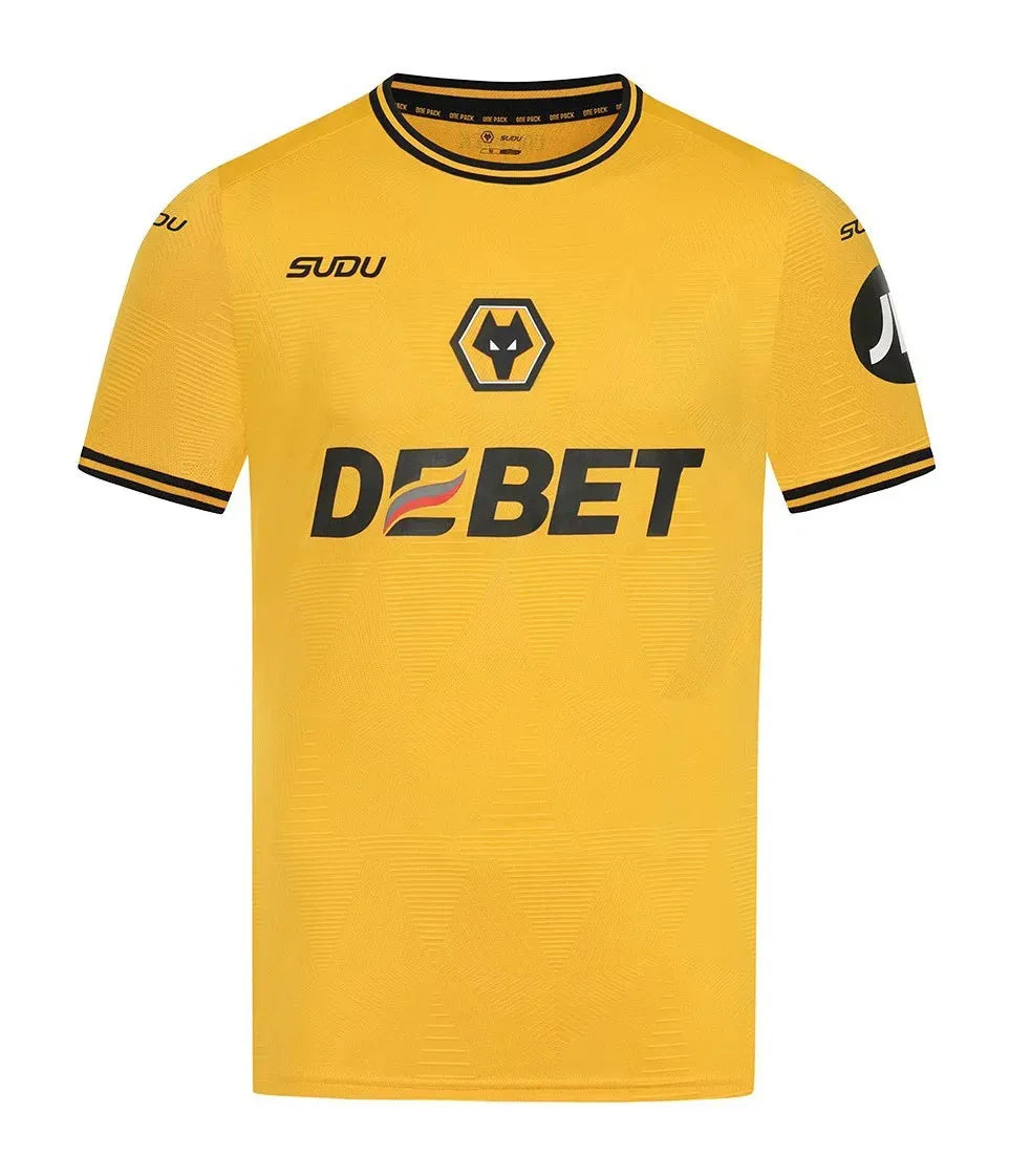 Camisa Wolverhampton Wanderers I 24/25 Amarela Masculina Sudu