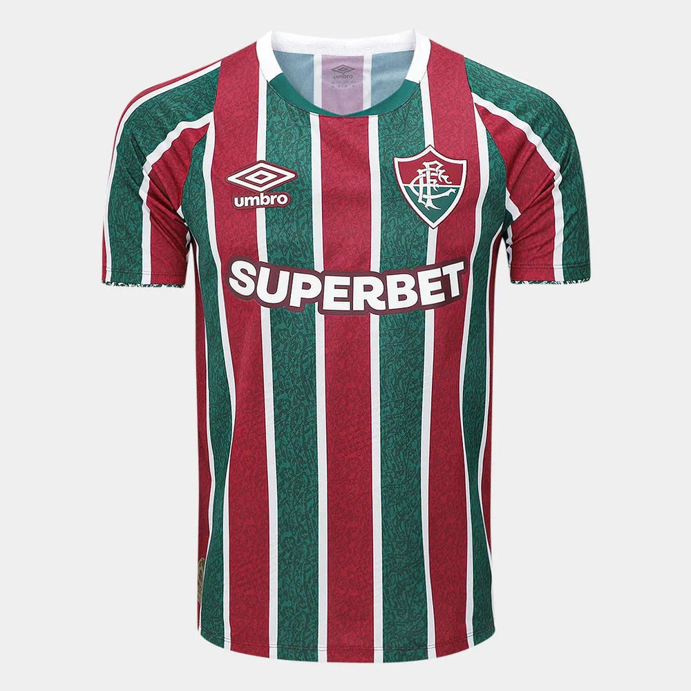 Camisa Fluminense I 24/25 Vermelha/Verde Masculina Umbro