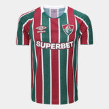 Camisa Fluminense I 24/25 Vermelha/Verde Masculina Umbro
