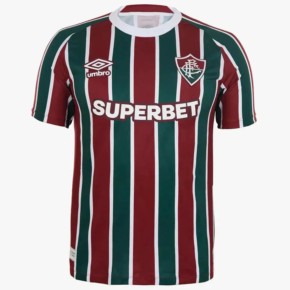 Camisa Fluminense I 25/26 Vermelha/Verde Masculina Umbro
