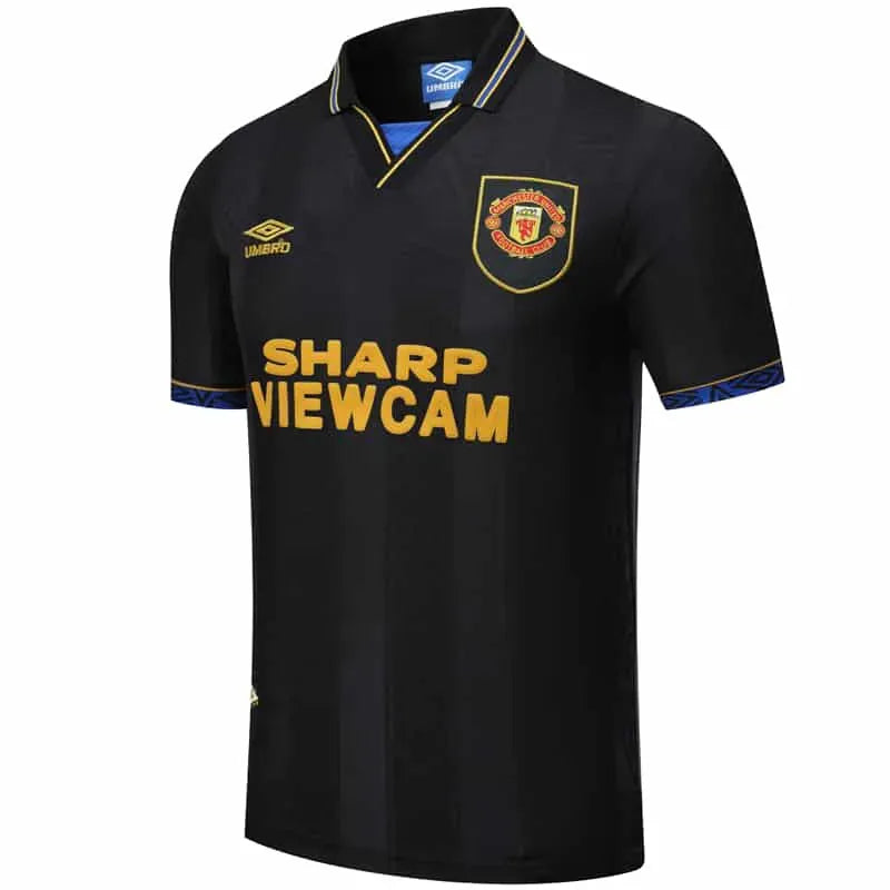 Camisa Manchester United II 1993 Retrô Preta Masculina Umbro