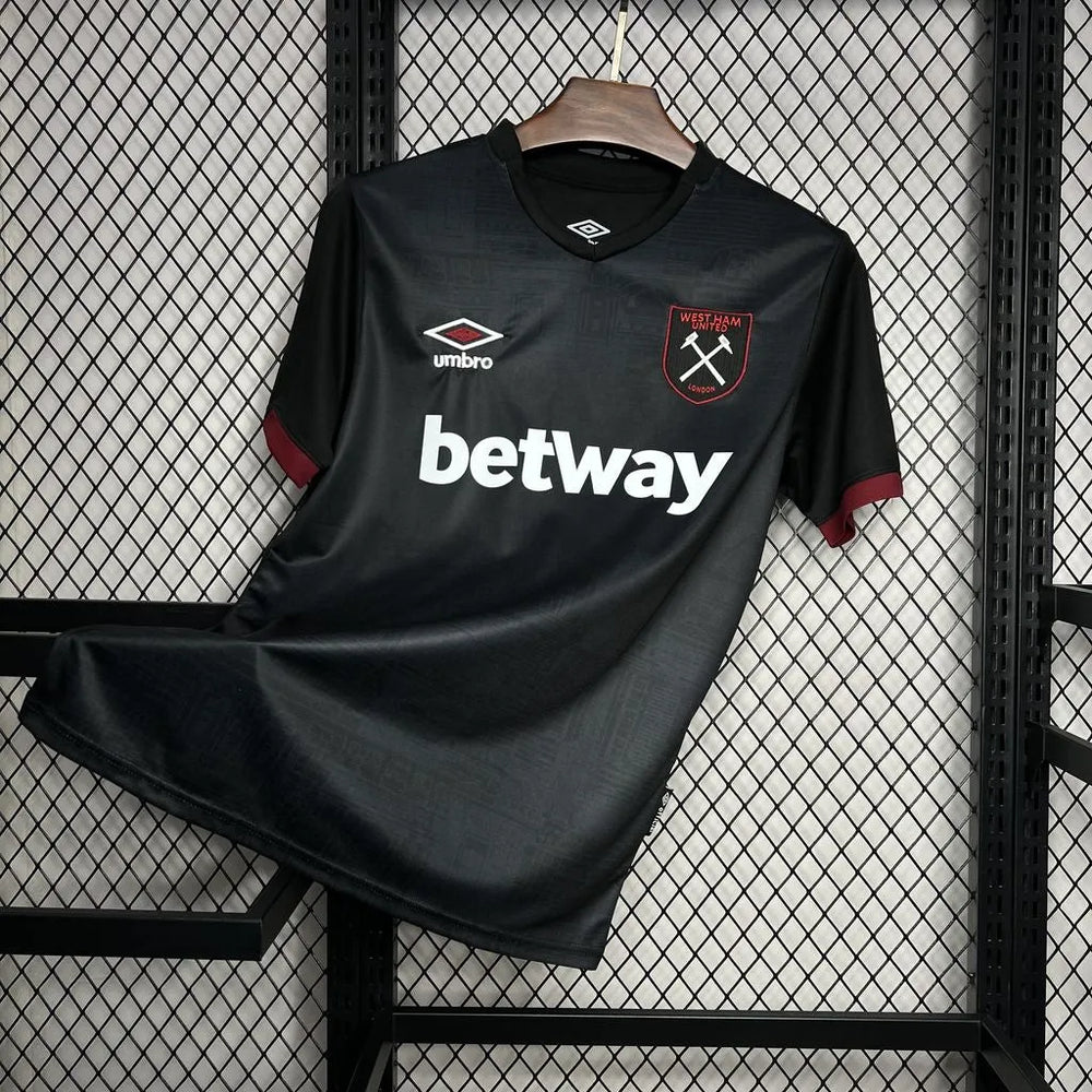Camisa West Ham United III 24/25 Preta Masculina Umbro