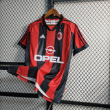 Camisa AC Milan I 1998/1999 Retrô Vermelha/Preta Masculina Adidas