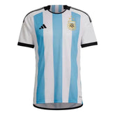 Camisa Seleção Argentina I Copa do Mundo 2022 Branca e Azul Adidas