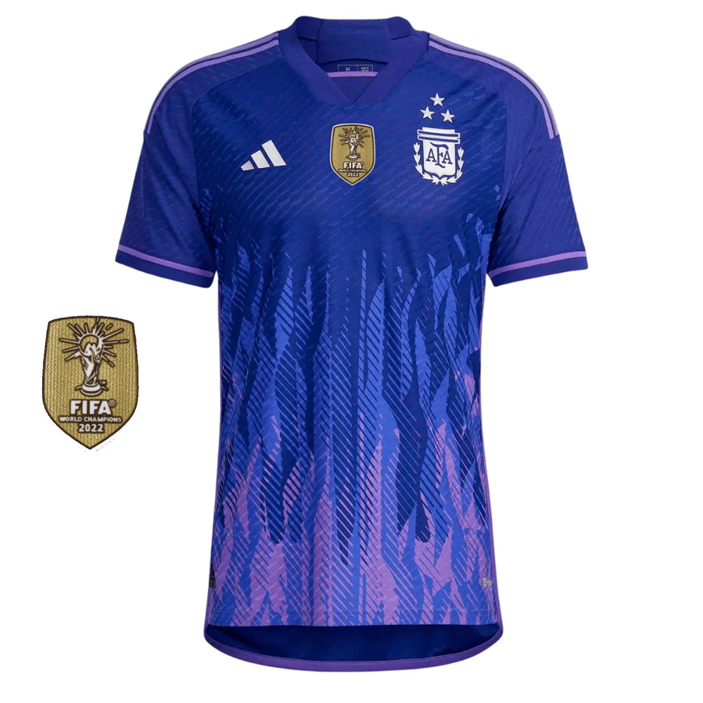 Camisa Seleção Argentina II Campeã Copa do Mundo 2022 Roxa Masculina Adidas