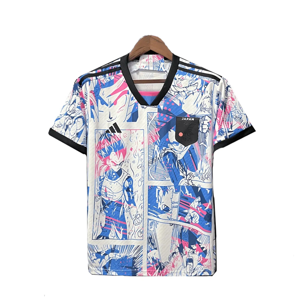 Camisa Seleção Japão Edição Especial Dragon Ball Branca Masculina Adidas