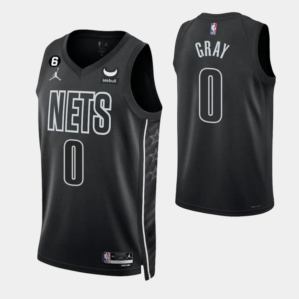 Regata Brooklyn Nets Swingman Statement Edition 22/23 Preta Masculina Jordan