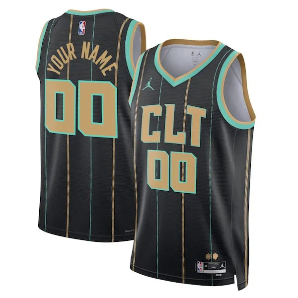 Regata Charlotte Hornets Swingman City Edition 22/23 Preta Masculina Jordan