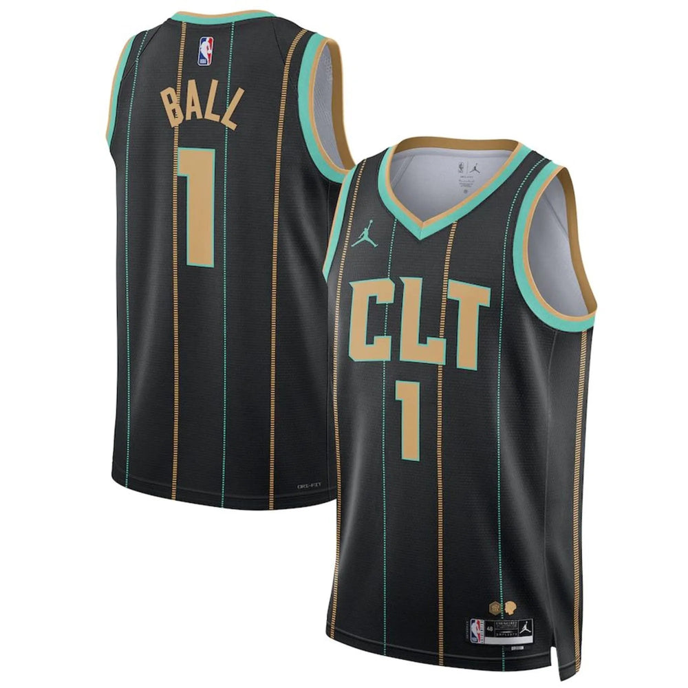 Regata Charlotte Hornets Swingman City Edition 22/23 Preta Masculina Jordan
