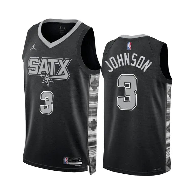Regata San Antonio Spurs Swingman Statement Edition 22/23 Preta Masculina Jordan